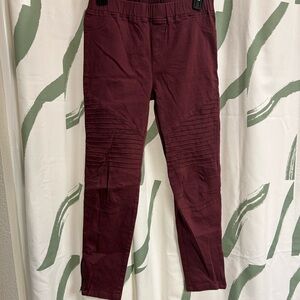 Umgee Women's Burgundy Skinny Pants